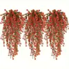 69 Piezas Flor de Té de Eucalipto Plástico Flor Artificial de Interior Enredadera Colgante de Pared para Sala de Estar, Pequeña
