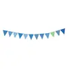 Banner de Feliz Aniversário Decorações de Aniversário para Crianças Bebês Inglês Folha de Ouro Cauda de Peixe Bandeira Festão de Festa Desenho Animado