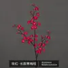 Flor de ciruelo única flor de ciruelo de cera rojo falso flor de ciruelo artificial flor de seda flor artificial flor de cerezo ramas secas decoración de árbol grande flor de ciruelo