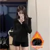 Sudadera Shandong Jimo 2026 Nuevo Estilo Top con Corte Ajustado Estilo Coreano y Diseño Favorecedor para Mujer, Adecuado para Primavera y Otoño