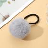Outono e inverno bola de pêlo anel de cabelo de pelúcia corda de cabelo real bola de pêlo cabeça corda simples corda de cabelo simples das mulheres acessórios para o cabelo