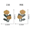 Parches de bordado de tela estilo Ins, flores lindas, corderos y osos para decoración DIY de bolsos y ropa