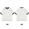 Camiseta de Algodón 100% Hilo Doble de 280g con Costuras Visibles, Hombros Caídos, Mangas Cortas, Color Sólido de Verano, Unisex, Algodón Puro, Transpirable, Personalizable