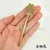Chengyu Antiguo Cobre Puro Cerradura Recta de Cobre Pestillo Ferretería Accesorios Vivos de Cobre Chinoiserie Perno de Puerta Perno de Cerradura de Puerta de Madera Cyl049