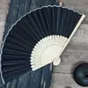 Abanicos Plegables de Seda Estilo Antiguo, Abanicos Lisos Personalizados, Abanicos Publicitarios para Caligrafía y Pintura DIY, Fábrica Fuente Mayorista
