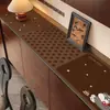 Tapete Cartoon Retrô para Aparador, Gabinete de Entrada, Cômoda, Tapete Longo para Mesa, Protetor de Bancada à Prova de Óleo e Impermeável, Pode Ser Cortado