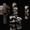 Nuevo Dios de la Riqueza Invisible Tianzhu diy Ágata de Tíbet diente de tigre blanco y negro accesorios de joyería hechos a mano al por mayor al por mayor