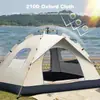 Tienda de campaña, Tienda de campaña familiar para 4-5 personas, Tienda tipo domo, Tienda portátil impermeable y a prueba de viento con bolsa portátil, Adecuada para actividades al aire libre en terraza y camping