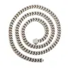 El Collar de Cadena Cubana Full Diamante Más Vendido de Amazon Acero Inoxidable 316L Circonita Hip-Hop Rap Influencer Estilo Joyería Accesorios