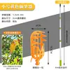 El artefacto para recoger fruta se puede conectar al poste largo telescópico para recoger níspero, caqui, mirto, manzana, longan, azufaifa, albaricoque, nuez, fruta