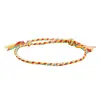 Pulsera de Amistad de Cuerda de Algodón Colorida Transfronteriza Tejida a Mano Hilo de Algodón Enrollado a Mano de Xizang Cuerda de Mano Suministros para Fiestas Nuevo