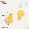 Pingente Geométrico Estilo Chinês Antigo Banhado a Ouro Liga de Ouro 18K Esmaltado Gotas de Óleo Contas Espaçadoras de Prata Material para Acessórios DIY