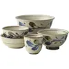 Cerâmica Importada do Japão Série de Flores Mino Ware Louça Tigela de Arroz Tigela de Sopa Tigela de Macarrão Xícara de Chá Xícara de Água Tigela Doméstica Estilo Japonês