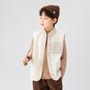 Ropa Infantil Zuoxi Chaleco para Niños Chaqueta de Lana de Cordero Infantil Modelo Nuevo 2025 Chaleco para Niños Esencial para Uniforme Escolar