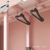 Guarda-roupa para Meninas sem Instalação para Quarto de Casa, Armário de Armazenamento com Tubo de Aço Espessado e Reforçado para Quartos de Aluguel, Guarda-roupa Estilo Princesa