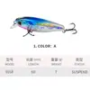 Cebo señuelo para lance a larga distancia, Minnow flotante 60 mm/7 g, Adecuado para pez azul, Topmouth, Lubina, Peces de agua dulce, Envío directo de fábrica