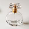 Botella de perfume de vidrio con atomizador de rosca de 30 ml y 50 ml, botella de incienso de rosca, botella sub-perfume de vidrio blanco cristalino