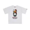 Suministro mayorista transfronterizo Chaopai de comercio exterior a 260g éxito de ventas BAPE cabeza de simio tiburón camiseta de manga corta 21