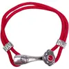 Pulsera de Cuerda Roja Auspiciosa Chapada en Plata para Hombres y Mujeres, Pulsera Retro para Parejas, Joyería de Pulsera Tejida a Mano
