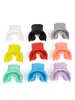 Boquilla de silicona universal para buceo con regulador de respiración, boquilla de silicona colorida para trapeador de lengua, equipo de respiración para esnórquel