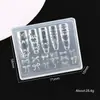 Molde de Silicona para Tallado de Uñas Nuevo Transfronterizo, Molde de Impresión para Árbol de Navidad, Campana, Hombre de Jengibre, Herramienta DIY para Uñas en Relieve