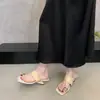 Sandalias Chuyuji de diseño estilo francés con punta cuadrada y tacón grueso para mujer, colección primavera-verano 2026, estilo vacacional suave