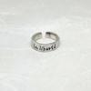 La liberte Anillo de texto libre personalizado diseño simple de nicho estilo de moda moderno versátil