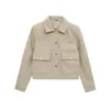 Chaqueta Corta Suave de Moda para Mujer Estilo Europeo y Americano Transfronterizo 2025 Nuevo Venta al por Mayor Chaqueta 3046260