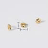 Atacado de contas cor de ouro 18K zircônia preta espaçador DIY pulseira de cordão colar acessórios de joias com contas