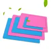 Entrega de fábrica DIY escritorio anti-suciedad rectangular rosa azul junta de silicona mancha grande pequeña venta al por mayor