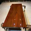 Mesa de Chá Grande de Madeira Maciça Nogueira Tabuleiro de Chá Móveis de Escritório Executivo Mesa de Escritório Mesa de Placa Inteira Venda Direta da Fábrica