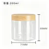 Pote Transparente Personalizado de PET 68 Dentes Pote de Plástico Grau Alimentício Garrafa Plástica de Grande Capacidade Pote para Embalagem de Lanches Garrafa de Boca Larga