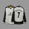 Jersey Retro Manga Larga Uniforme de Fútbol Beckham Zidane Messi C Ronaldo Jersey Clásico
