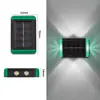 Nueva Lámpara de Pared Luminosa Solar para Exteriores, Jardín, Patio, Decorativa para el Hogar, Lámpara de Pared para Atmósfera Exterior, Iluminación