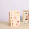 Saco de presente criativo série girassol presente de mão papel kraft saco de presente portátil pequeno saco de flor em estoque