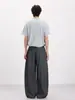 Pantalones de Rayas de Pierna Curva Estilo Retro Old Money Muxi Clothing para Hombre Casual Americano de Trabajo
