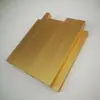Tira de borde decorativa en forma de U de aleación de aluminio color subnegro para armario de ropa, gabinete, sin ranura, línea de cierre, mueble, tablero ecológico, tira de hebilla