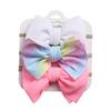 Set de Tres Piezas de Diadema de Nylon con Lazo Estampado para Niños Europeos y Americanos, Set de Diademas para Bebés para Niños y Niñas que No Dañan el Cabello