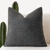 Funda de Almohada de Hilo Círculo de Amazon de Gama Alta Engrosada Imitación Lana de Cordero Oso de Peluche Cáñamo Rizado Color Sólido Celebridad de Internet Cojín para Sofá