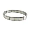 En stock venta caliente transfronteriza joyería de acero inoxidable 304 Europeo y Americano DIY modular pulsera elástica assembly