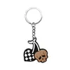 Chaveiro Personalizado de Caveira Borracha Macia de PVC Desenho Animado Chaveiro de Halloween Pingente de Bolsa Atacado Transfronteiriço em Estoque