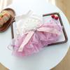 Roupas para Pet Outono e Inverno Novas para Cachorro Pequeno Filhote Cachorro Feliz Gato Quente e Xadrez Vestido de Casamento Princesa Anne