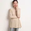 Suéter de Punto Holgado para Mujer, Color Sólido, Estilo Perezoso, Adelgazante, Cachemir, Otoño e Invierno, Estilo Coreano