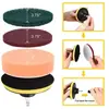 Explosiones transfronterizas juego de 6 piezas de cepillo de limpieza hexagonal eléctrico de nailon para taladro eléctrico estropajo traje cabezal de cepillo para taladro eléctrico