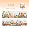 Hermoso Día Rocío Escenario Tema Cinta para Mascotas Plan de Campamento Serie Material para Cuaderno Pegatina de Bucle Decorativo