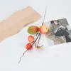 Fruta artificial vara corta granada caqui fruta abundante decoración suave para el hogar bendición de Año Nuevo cubo arreglo floral decoración flor de snack de Año Nuevo