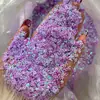 Múltiples Tipos de Lentejuelas, Brillantina de Colores de Forma Irregular, Accesorios Decorativos con Pegamento Multicolores, Polvo de Brillantina Láser de Estrella de Cinco Puntas para Manualidades