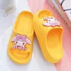 Pantuflas para Niñas Antideslizantes Suela Suave Eva Hogar Interior Baño Merleti Dibujo Animado Niña Chanclas de una Tira Padre-Hijo