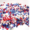 Dia da Independência Americana Vermelho Azul Prata Três Cores Estrela de Cinco Pontas Lantejoulas de PVC Confete de Jogar Casamento Decoração de Festa Suprimentos