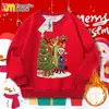 Nueva Sudadera Redonda Infantil de Zootopia Otoño e Invierno Forrada de Polar Versátil para Niños Mayores Sudadera de Navidad